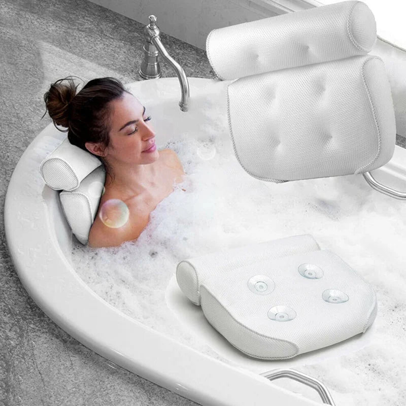 Support 3D Air Mesh Spa Bathtub Pillow