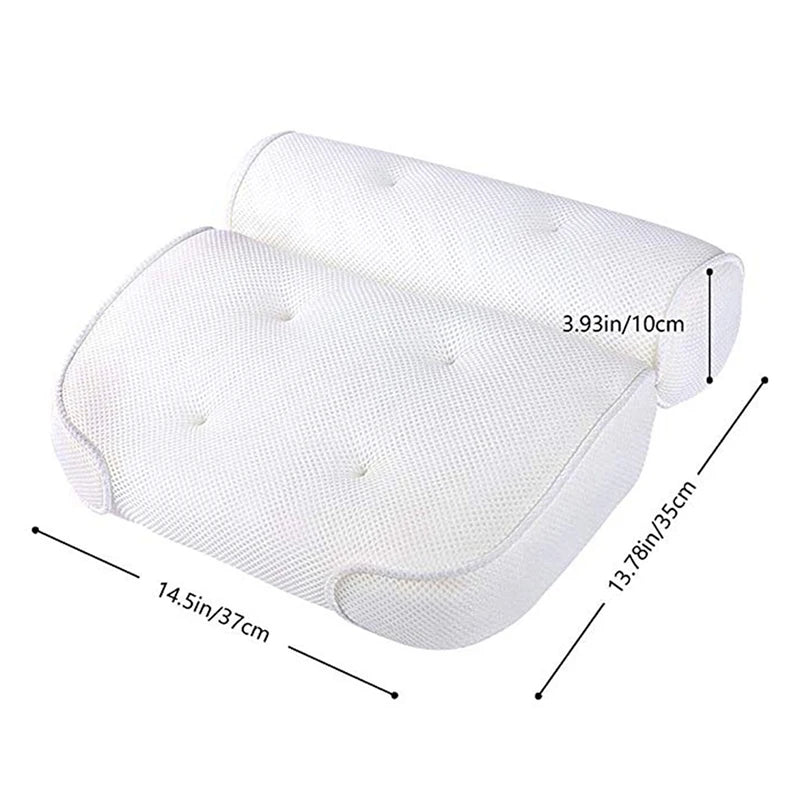 Support 3D Air Mesh Spa Bathtub Pillow