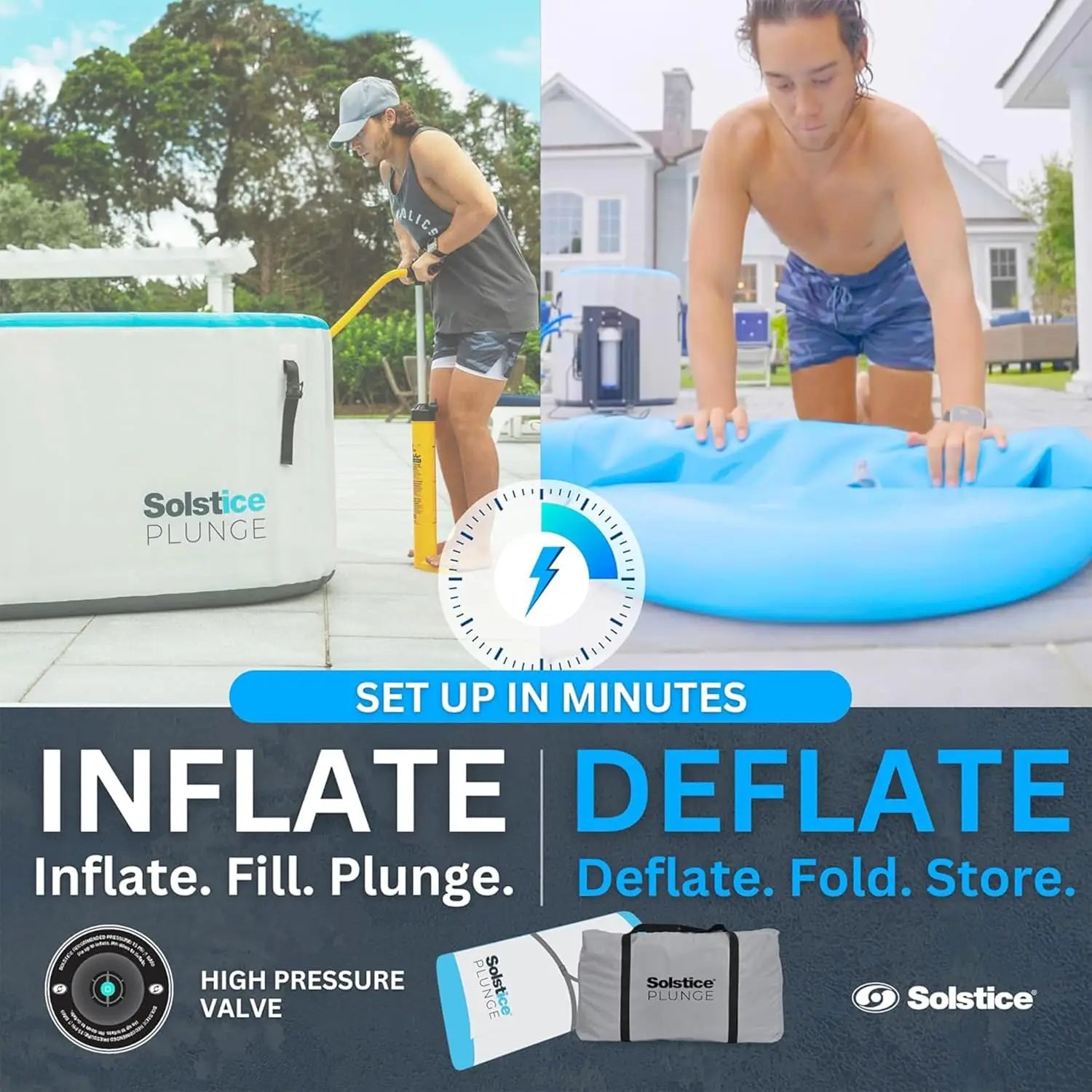 Inflatable Cold Plunge Ice Bath Tub
