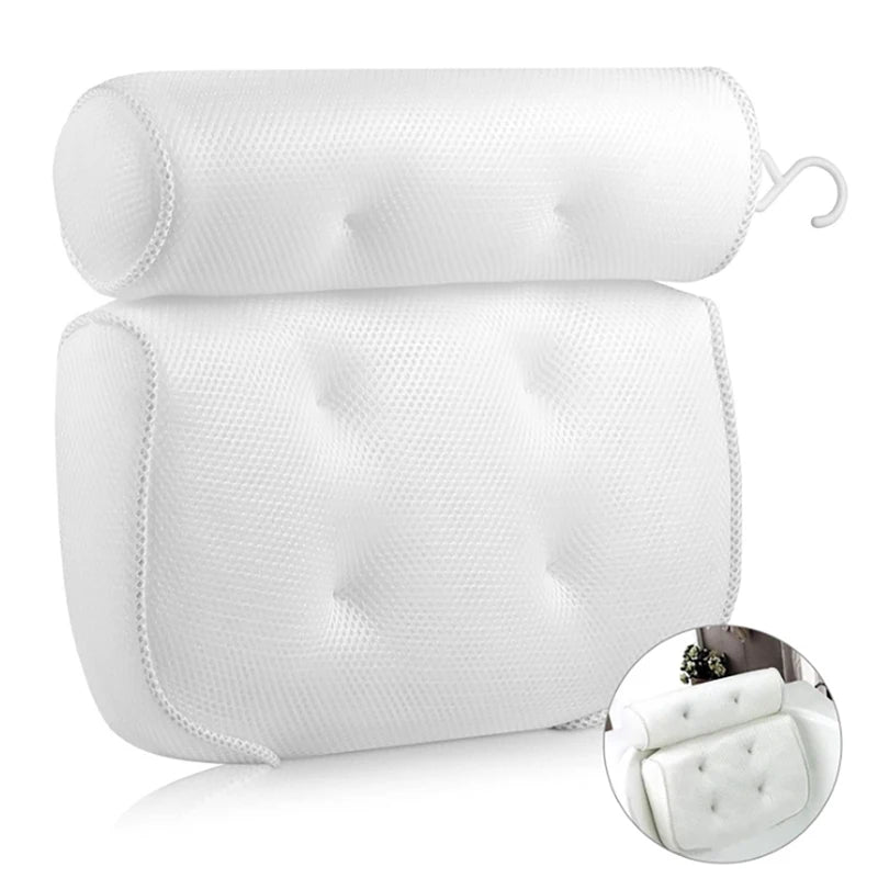 Support 3D Air Mesh Spa Bathtub Pillow