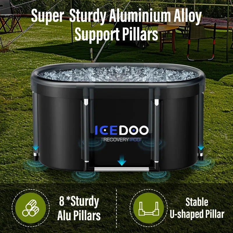 Upgrade XL 139 Gal Oval Ice Bath Tub