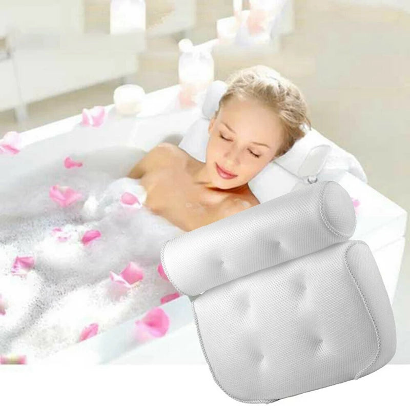 Support 3D Air Mesh Spa Bathtub Pillow