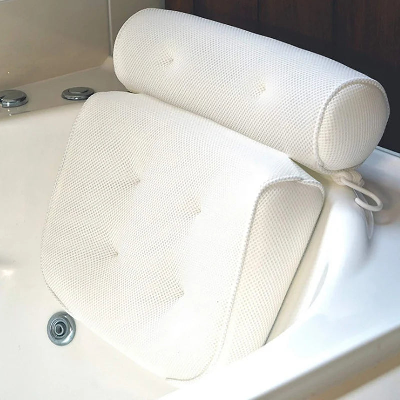 Support 3D Air Mesh Spa Bathtub Pillow